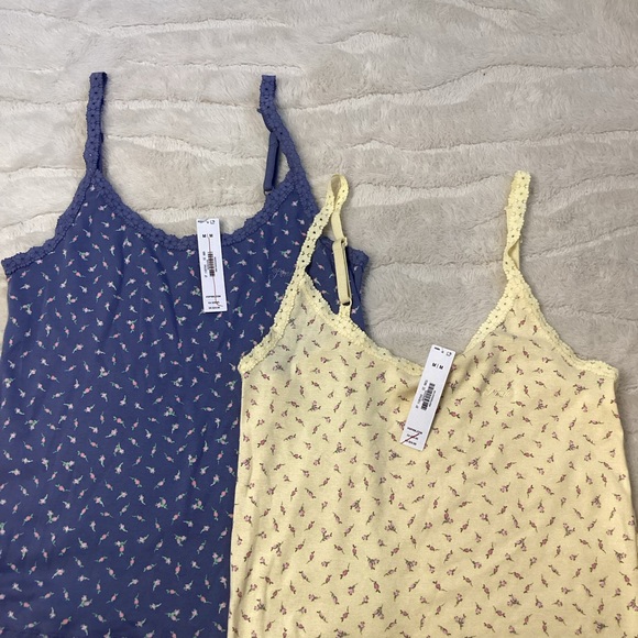 PINK Victoria's Secret Navy and Light Yellow Camisoles, NWT Y2K inspire - Picture 2 of 9